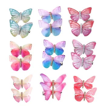 

18Pcs Hair Clips Butterfly Shape Hair Pins Girls Barrette Adorable Headdress Hair Accessories for Kids Girls
