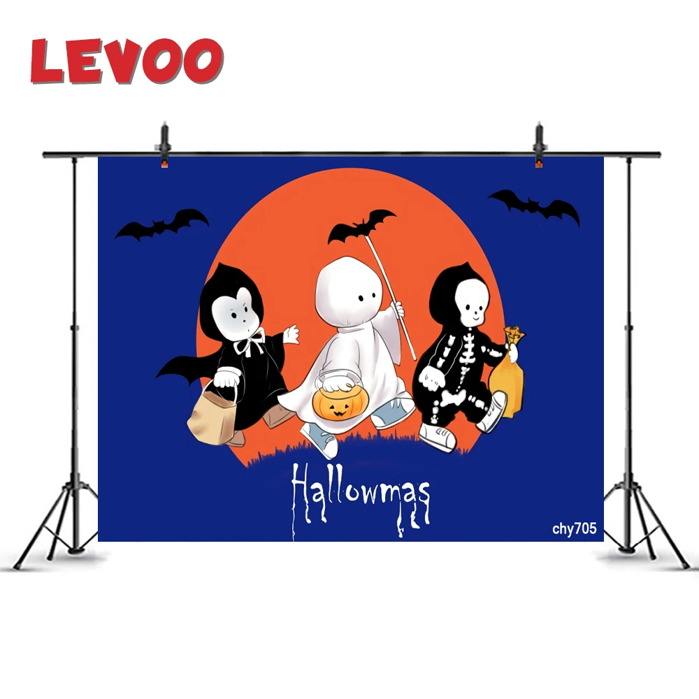 LEVOO фотография Фон Хэллоуин призрак Луна летучие мыши Вечерние ринка мультфильм