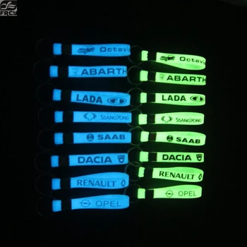 

Luminous Silicone Car sticker Key Ring For 107 208 207 307 407 308 508 3008 301 607 SKODA Octavia BMW AUDI OPEL opel