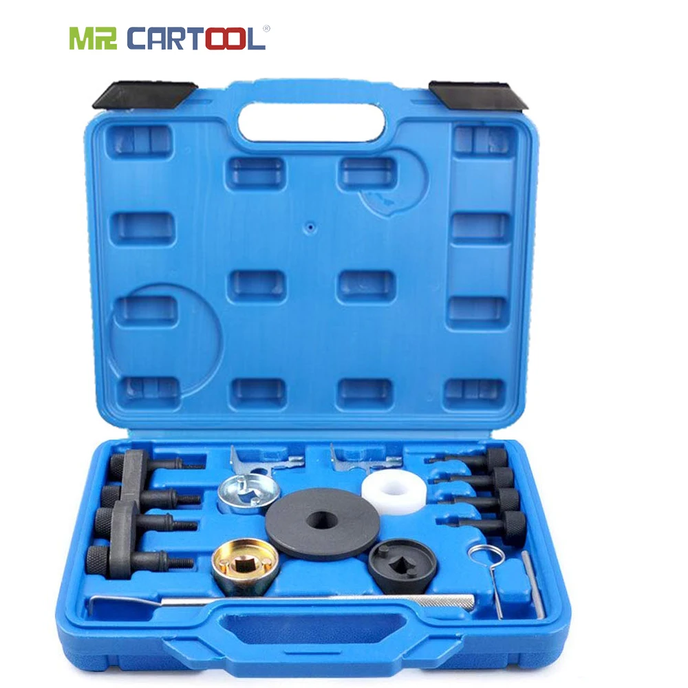 

MR CARTOOL Engine Camshaft Locking Alignment Timing Tool Kit for Audi VW Skoda VAG 1.8 2.0 TFSI EA888 SF0233 Auto Repair Tools
