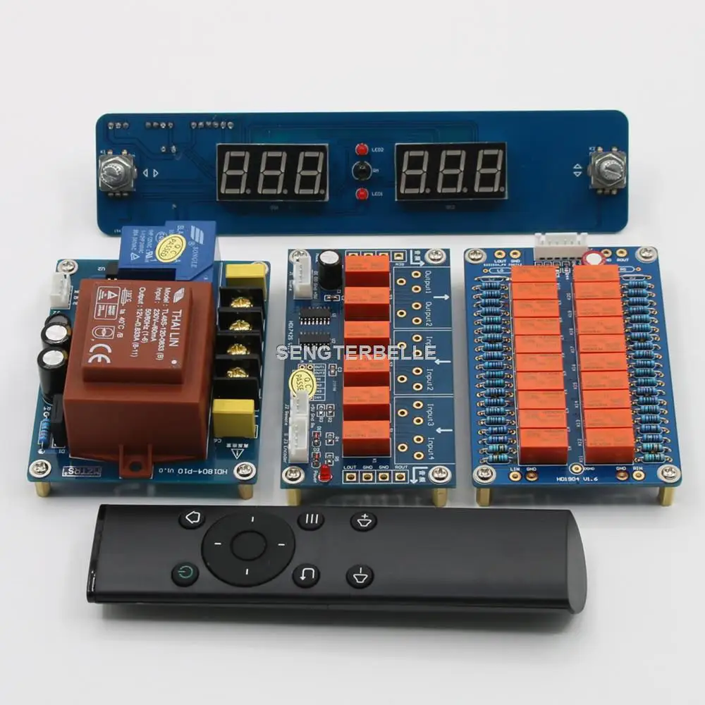 

Remote Relay Volume Control Balanced Passive Preamplifier Board Audio Input Choose Board