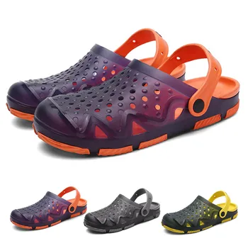 

New Men Sandals Summer Flip Flops Slippers Flats Shoes Outdoor Beach Casual Shoes Male Sandals Water Shoes Sandalia Masculina