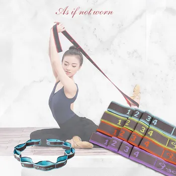 

Yoga Stretch Band stretch Auxiliary Resistance Bands Elasticity Yoga Strap Flexible Loops Pilates Workouts Fitness Equipments