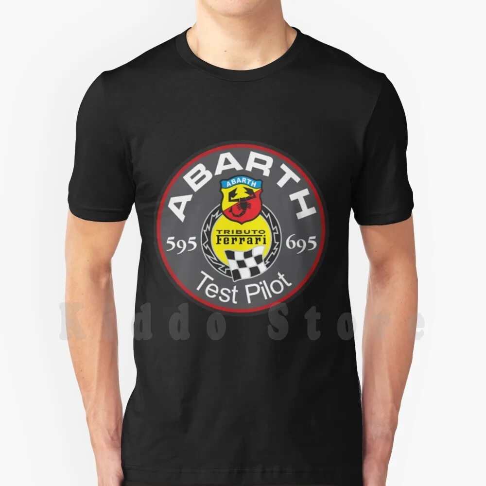 Abarth 695 Abarth Test Pilot T Shirt Diy Big Size 100% Cotton Fiat 131 Abarth 695 Fiat Abarth 595 2019 Fiat 124 Spider A112