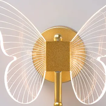 Butterfly LED Wall Lamp Bedside Wall Light Indoor Lighting For Home Bedroom Living Room Decoration Background