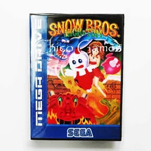 Sega MD игровая карта-Snow Bros Nick Tom для sega megadrive Игровая приставка 16 бит MD карта