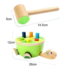 Wood Toys for Toddlers Learning Fine Motor Skills- Preschool Wooden Toys Hammering& Pounding Toys- Gifts for 2 Year Old Girl