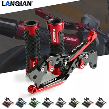 

For Honda CB650R Motorcycle Aluminum Brake Clutch Levers & handlebar Handle bar Grips CB 650R 65 R 2018 2019 Accessories