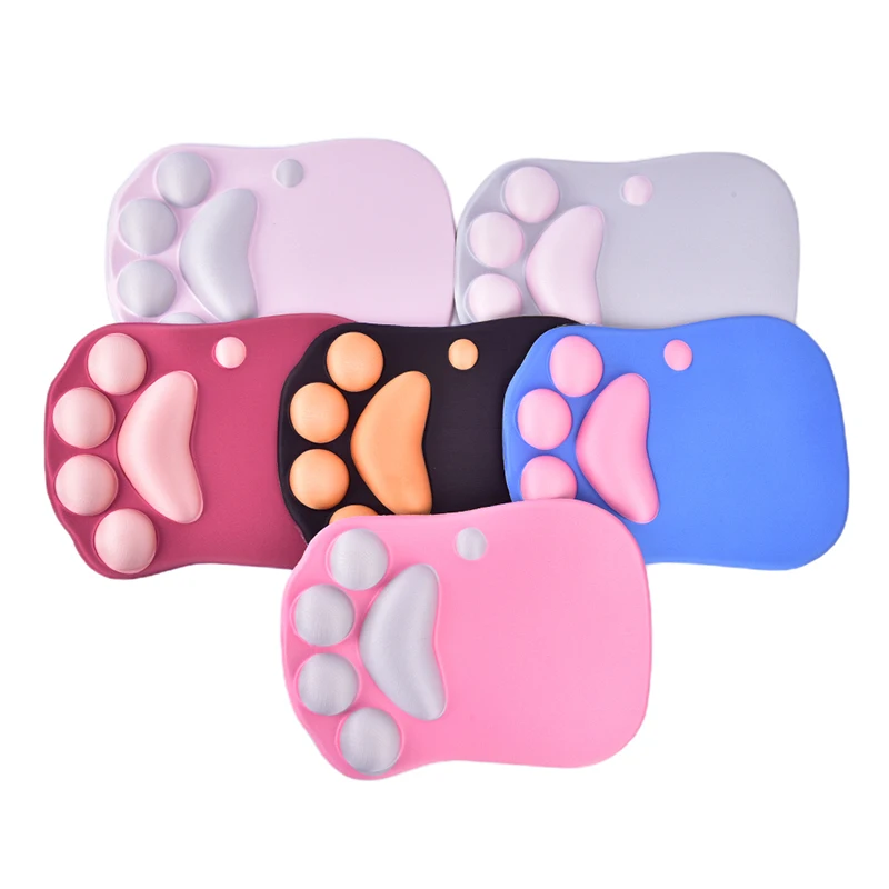 

Cute Mouse Pad Anime Soft Cat Paw Mouse Pads Wrist Rest Support Comfort Silicon Memory Foam Gaming Mousepad Mat
