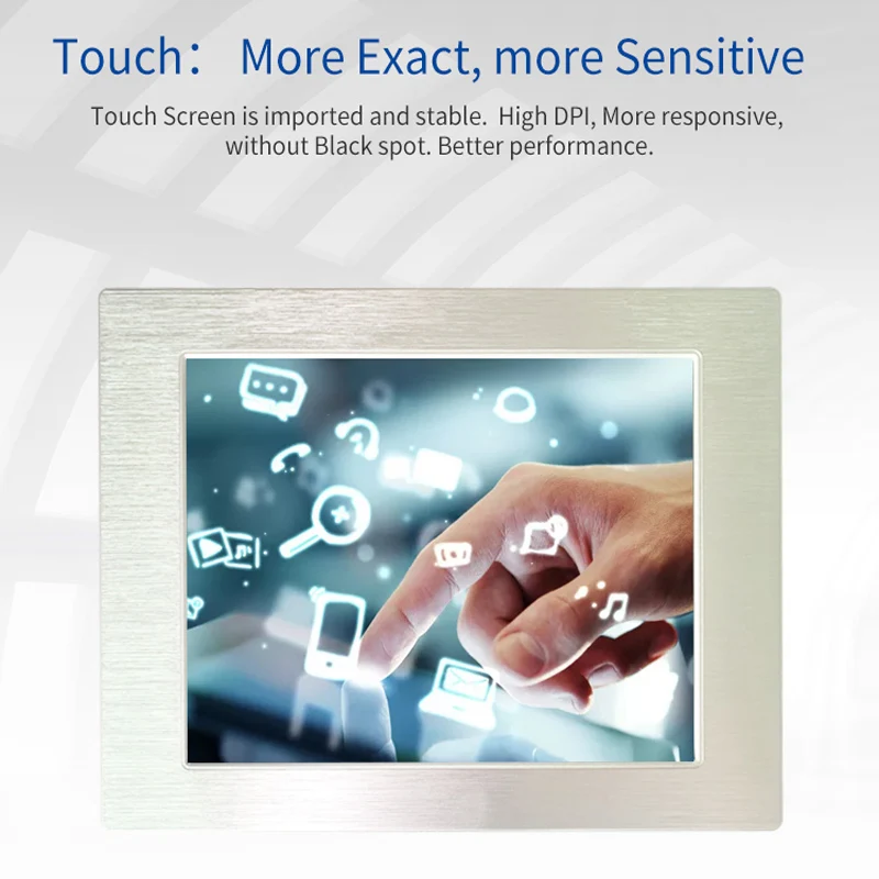 US $472.15 Wholesale 15 All In One PC Mini Pc I5 I7 Desktop Computer 7th Gen Processor 4Gb Ram 64Gb Rom Touch Screen Industrial Panel PC