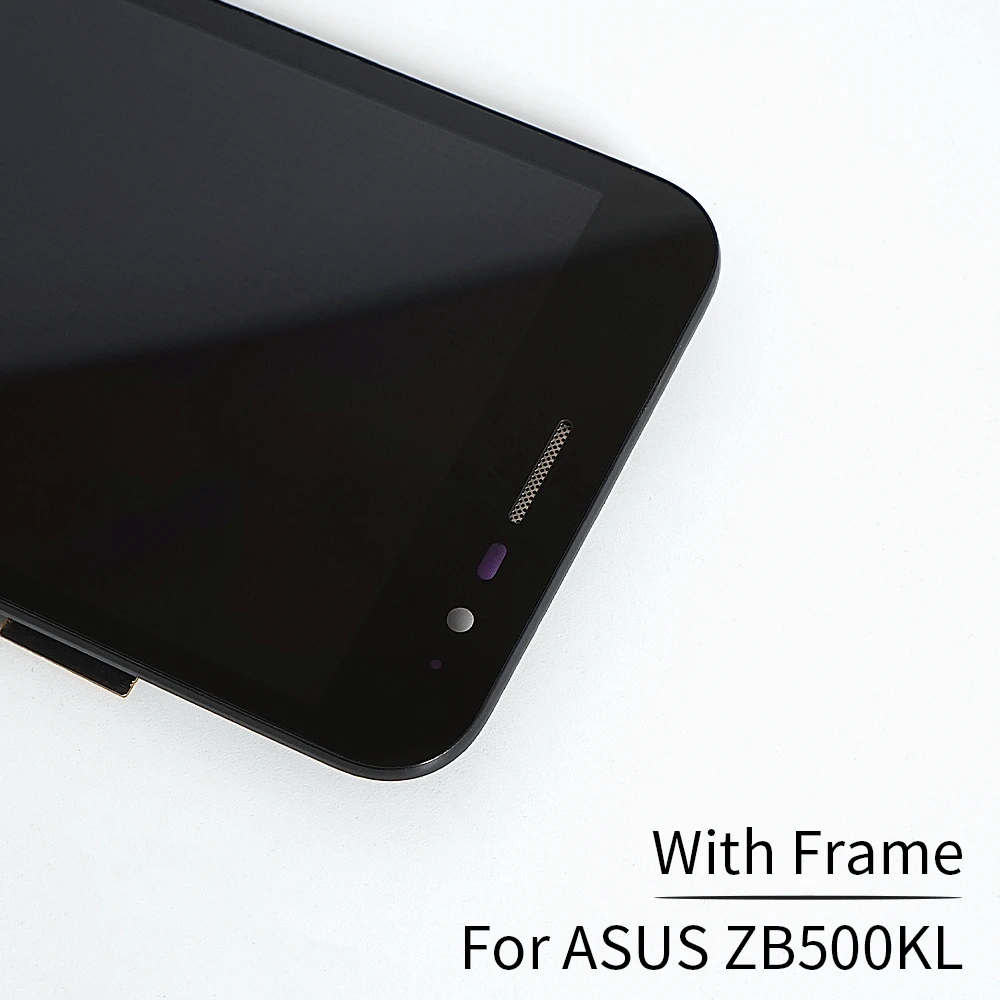 ЖК дисплей 5 0 дюйма для Asus Zenfone Go ZB500KL X00AD сенсорный экран с дигитайзером и рамкой