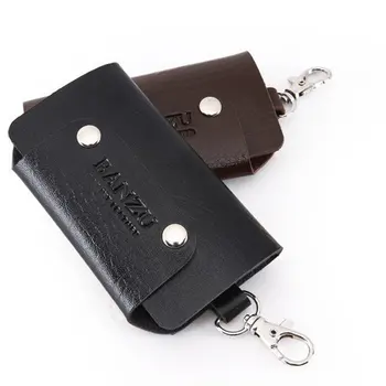 

Pu Waist Keychain Household Large-Capacity Multifunctional Car Lock Key Bag Soft Synthetic Leather Key Bag