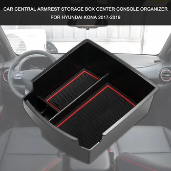 

Car Central Armrest Storage Box Center Console Organizer Center Console Tray Replacement For Hyundai Kona 2017-2019