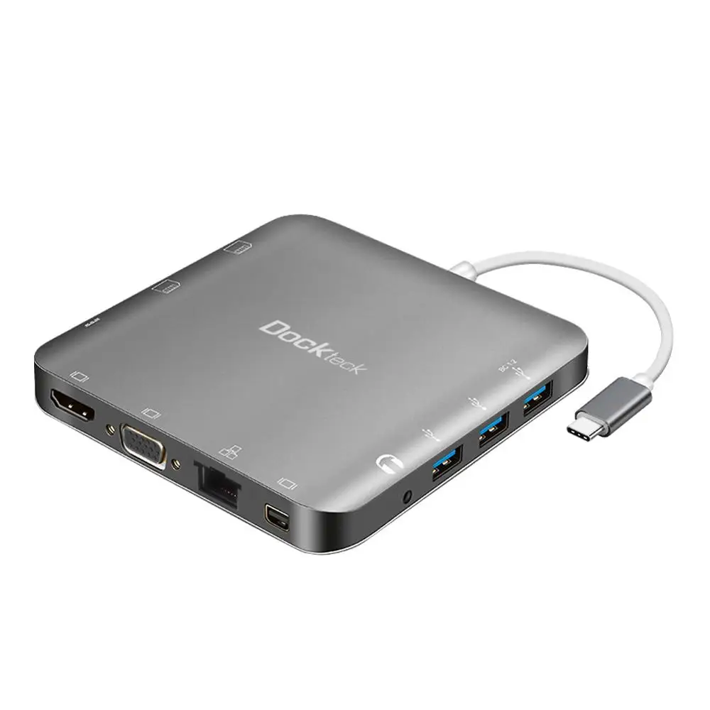 Многопортовый концентратор USB C многопортовый Type 11 в 1 Совместимость с Thunderbolt 3