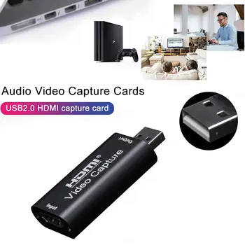 

HDMI to USB 1080P Audio Video Capture Card USB 2.0 HDMI HD Video Grabber Record Box for DSLR Camera PS4 XBOX DVD Live Streaming