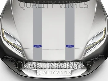

For FORD HOOD RACING STRIPES TRANSIT FIESTA FOCUS DECAL STICKERS GRAPHICS
