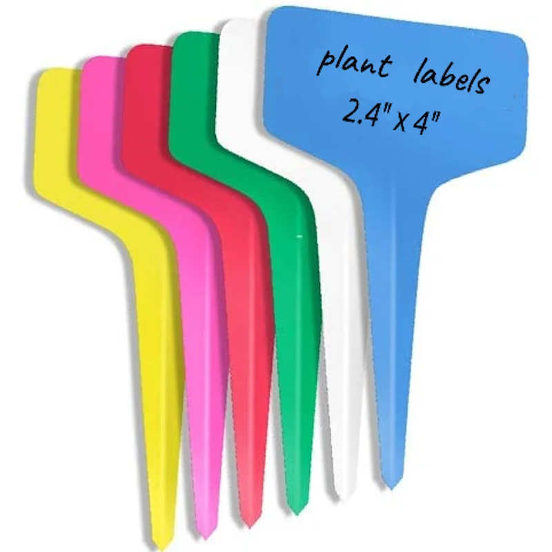 50/100* 6x10cm 5*7cm Plastic Plant T-type Tag Markers Nursery Garden Lawn Labels 