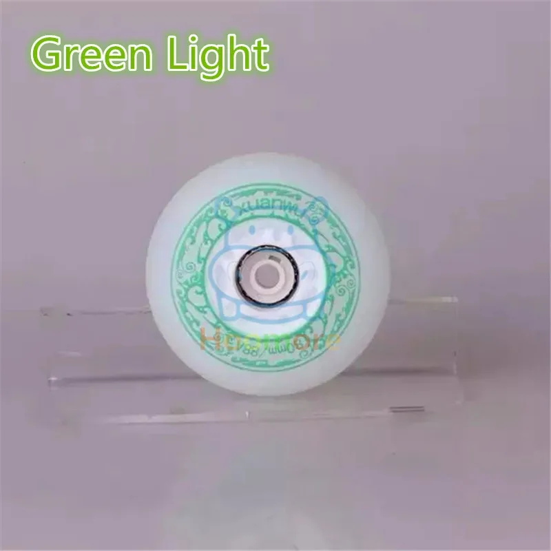 green no Flint 88A светодиодный flash firestone spark skating wheel, 52 104 208 flints inline skate wheels, big fire than 90A wheel - Цвет: green no Flint