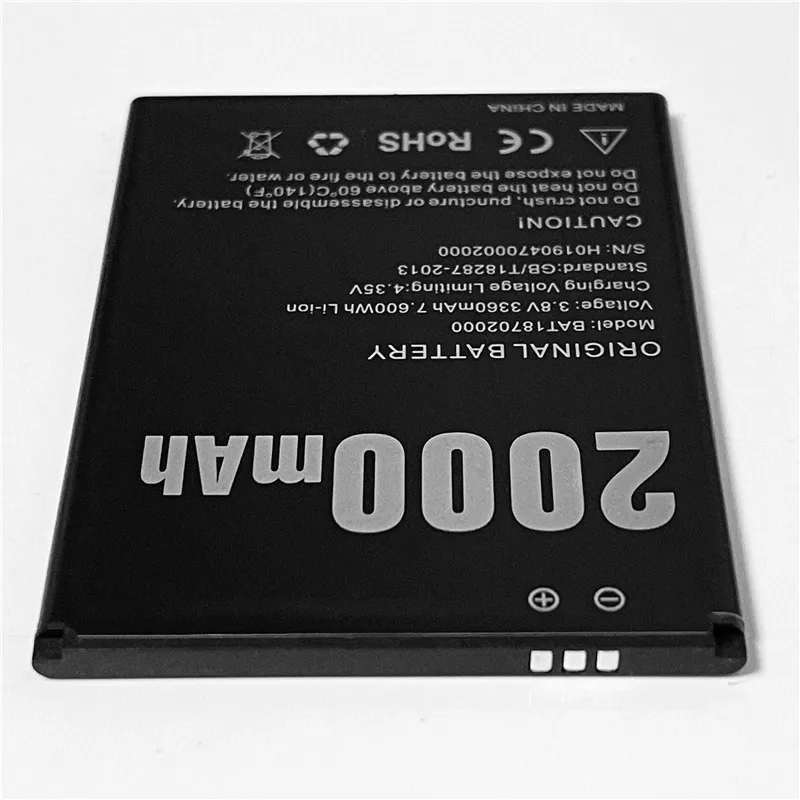 Аккумулятор 3 8 в 2000 мАч BAT18702000 Для DOOGEE X50 X50L|Аккумуляторы для мобильных телефонов| |