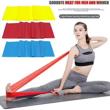 

Latex Yoga Pilates Stretch Band Resistance Pull Rope Fitness Equipment Exercise Workout Resistance Fitness Pull Strap
