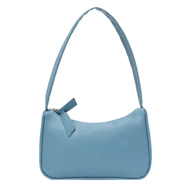 Retro Soft PU Leather Women Shoulder Underarm Bags Casual Solid Color Small Top-Handle Handbags Ladies Fashion Shoulder Bags_voghion.com