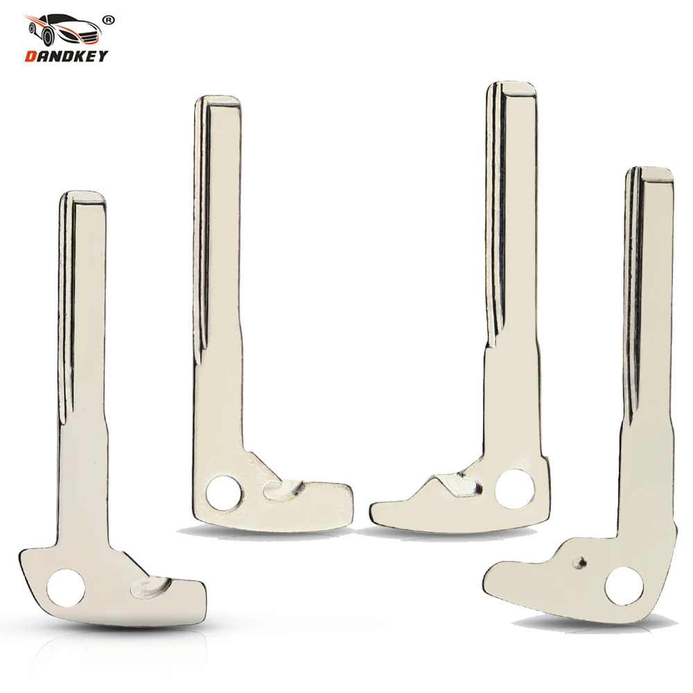 Dandkey-llave inteligente en blanco de repuesto para Mercedes Benz 2008 A E S G CLK SLK ML clase W220, llave inteligente cromada sin cortar