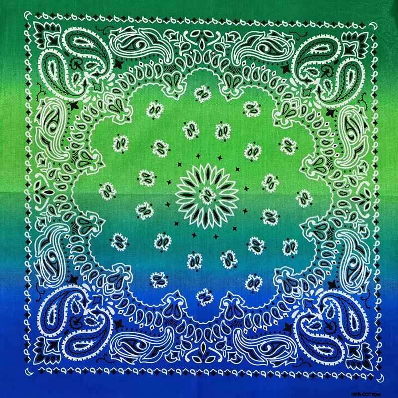 New Fashion Hip Hop 100% Cotton Bandana Square Scarf 55cm*55cm Black Red Paisley Headband Printed For Women/Men/Boys/Girls - Image 14