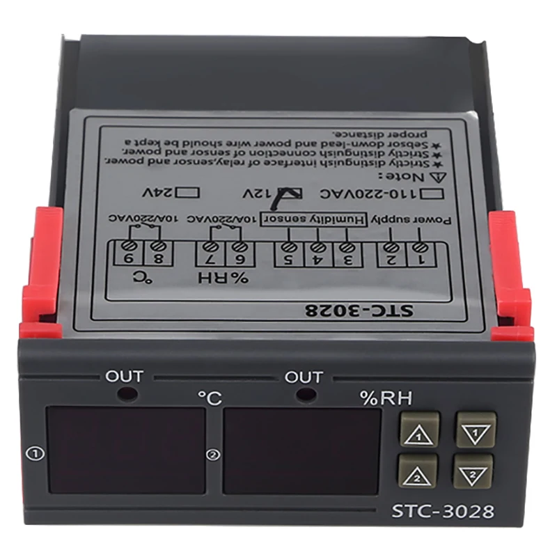 Stc-3028 Digital Temperature Humidity Meter 110-220V 10A Thermostat Dual Display Thermometer Hygrometer Controller Adjustable 0