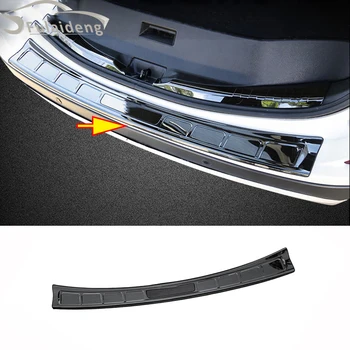 

For Toyota RAV4 2016-2018 Black titanium outer Rear Bumper Protector Cover Trim car styling accessories