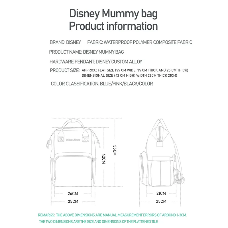 Сумка для подгузников disney, рюкзак для мамы, USB бутылочка с подогревом, Детская сумка для мамы, сумка для подгузников, мокрая сумка, Микки Маус, отправка крючка
