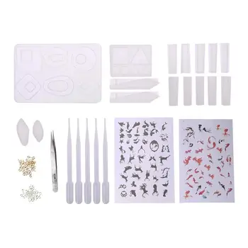 

DIY Jewelry Craft Making Filler Epoxy Resin Molds Silicone Pendant Earring Mould Tools Fill Material jewelry making