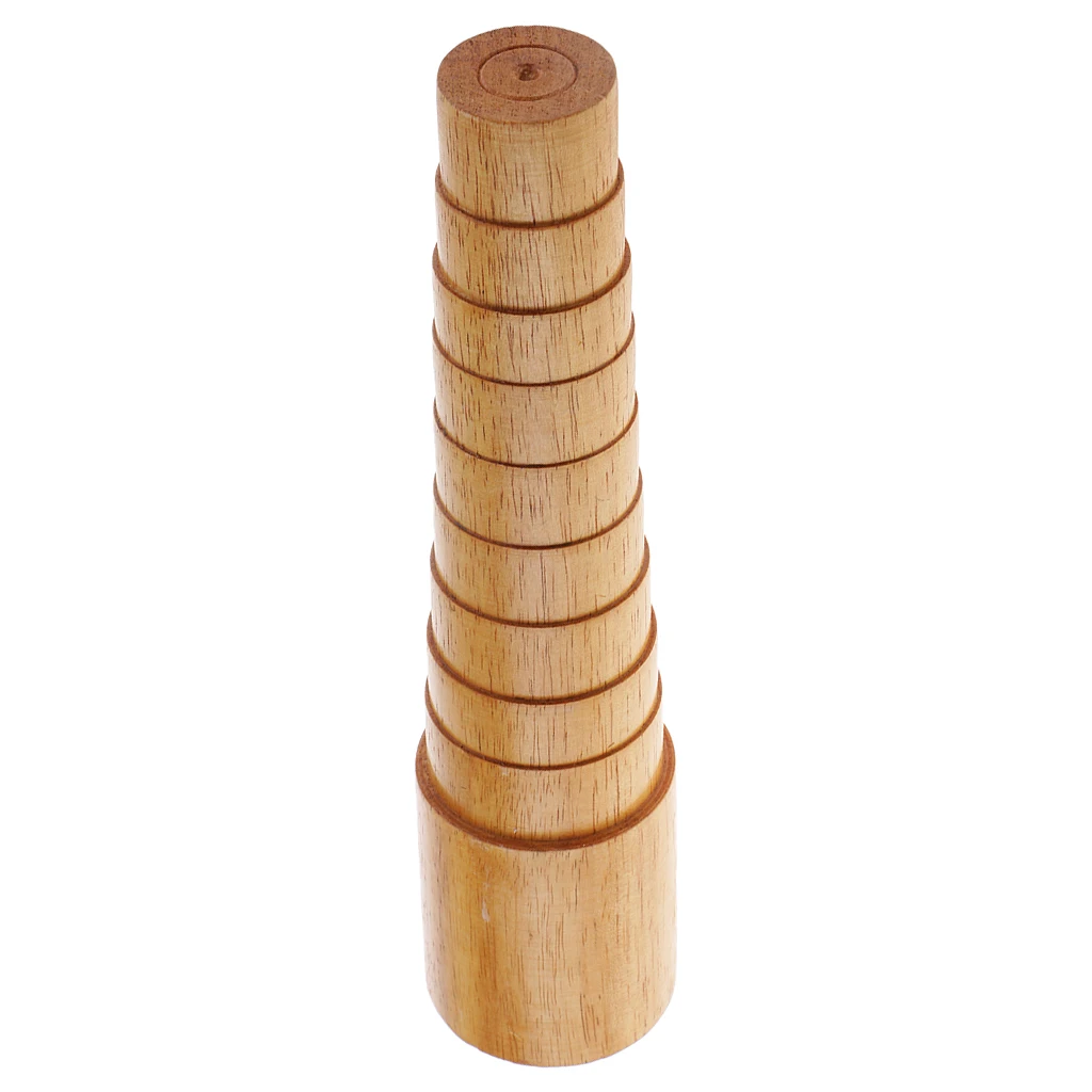 Jewelry Tool Hard Wooden Round Bracelet Sizing Bangle Mandrel Wire Wrapping Tool Used To Adjust the Bracelet and Measurement