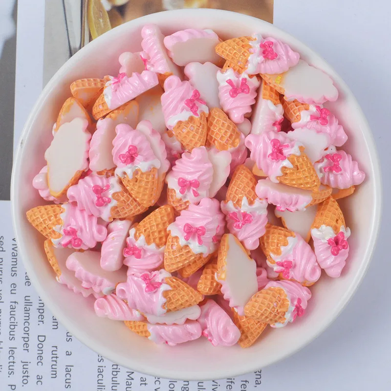 10 шт. DIY Поставки слаймов мультфильм моделирование мороженое смолы наполнители поставки глина украшения куклы аксессуары игрушки для детей - Цвет: 10pcs toy B