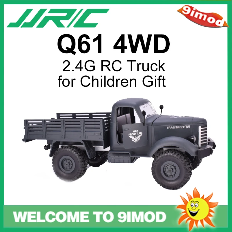 JJRC Q61 RC грузовик 1:16 2,4G машина на дистанционном управлении автомобиль 4WD гусеничный внедорожный военный RTR пульт дистанционного управления автомобиль игрушки для детей