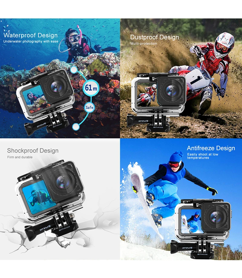 61 м водонепроницаемый корпус чехол для DJI OSMO экшн-камеры подводный защитный корпус коробка аксессуары