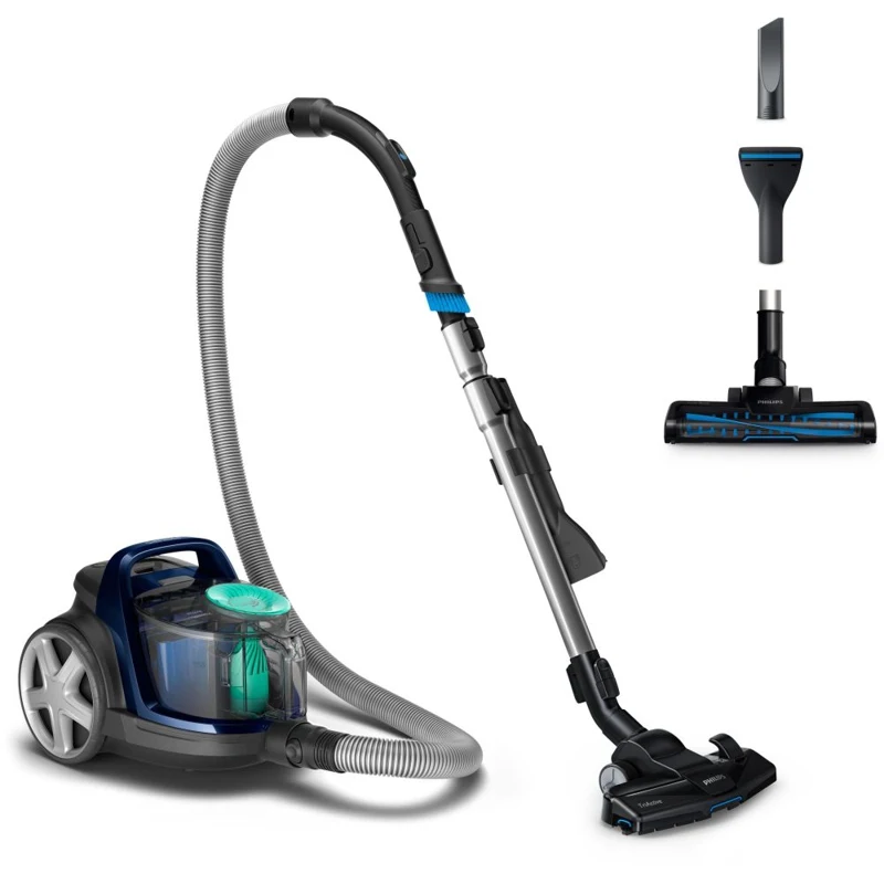 Пылесос Philips PowerPro Active FC9573/01 1900Вт черный/синий