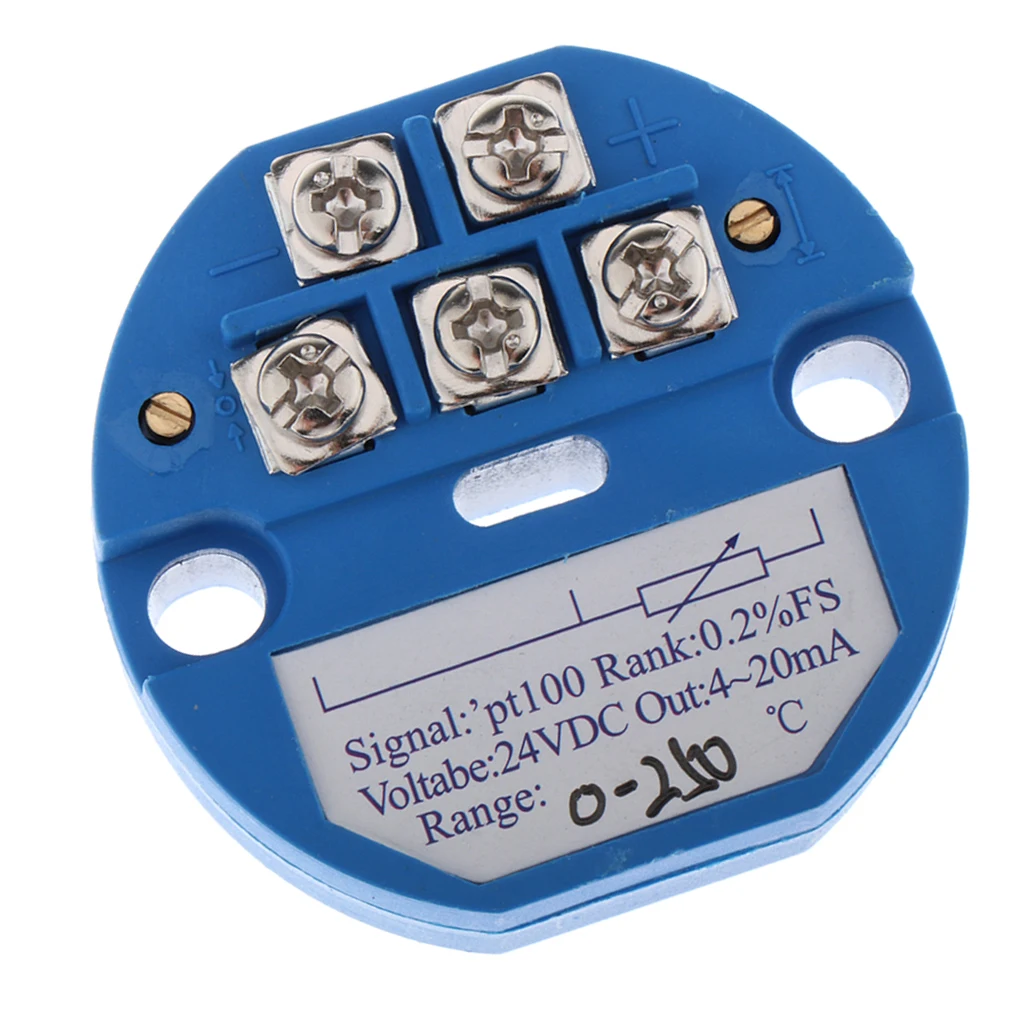 Temperature Sensor Transmitter Modules 24V DC 4-20MA PT100 SBW 0-250 ° C