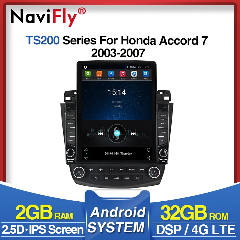 IPS DSP 9.7&quot Android Car dvd Radio Multimedia Video Player GPS Navigation For Honda Accord 7 2003 2004 2005 2006 2007 WIFI 4G BT |