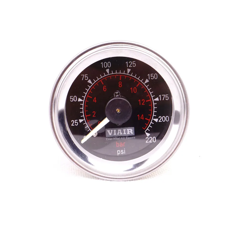VIAIR 2inch dia.52mm 0-220PSI Air gauge dual needle 12V backlight press gauge pneumatic suspension part car gauge meter