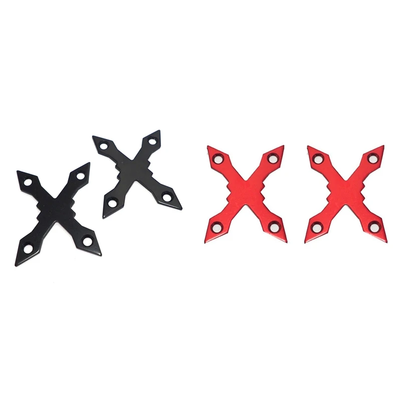 4 Pcs Protective Gaskets Longboard Hardware Deck Pads Screw Round Edge Durable Parts Skateboard Black & Red-A | Спорт и