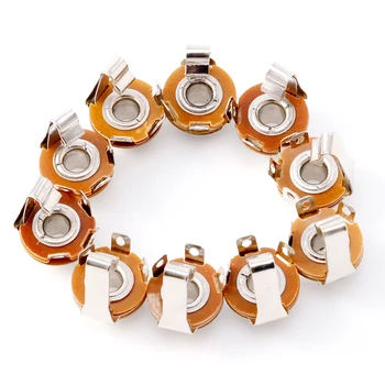 

New 10Pcs Mono 1/4\" 6.35mm ID Socket Jack Connector Panel Mount Guitar Plate Set Y1AE