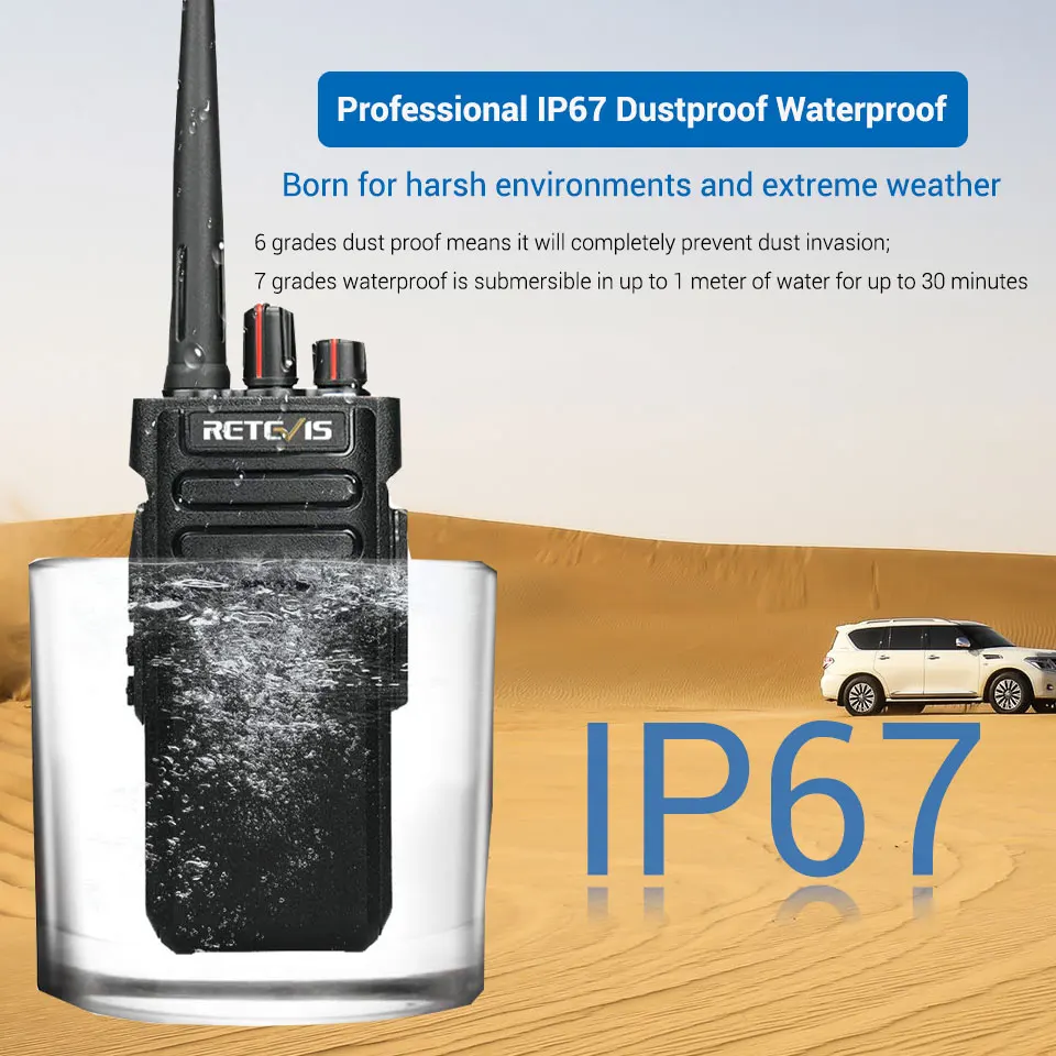 Водонепроницаемая рация RETEVIS RT29 IP67 10 шт. UHF/VHF VOX двухсторонний радиоприемник +
