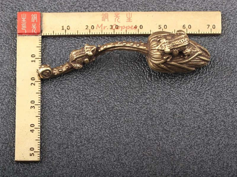 lotus frog brass ornaments (3)