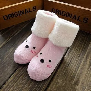

Socks Baby Winter Kids Toddler Boys Girls Socks Cartoon Cute Animals Anti-Slip Knitted Keep Warm Socks