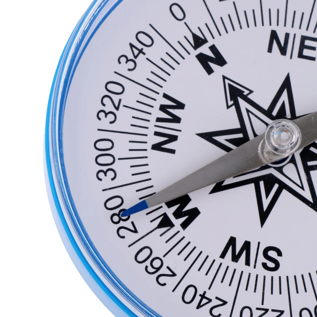 Blue Plastic Extra Large Round Directional Compass With 100mm Diameter