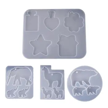 

Listing Mold Bottle Star Cloud Elephant Bear Alpaca Listing Collection Mold Silicone Molds For Resin DIY Crystal UV Glue Epoxy R