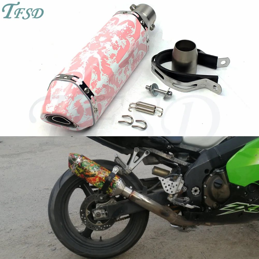 Новый модный глушитель 36 51 мм Универсальный мотоцикл для Akrapovic модифицированный