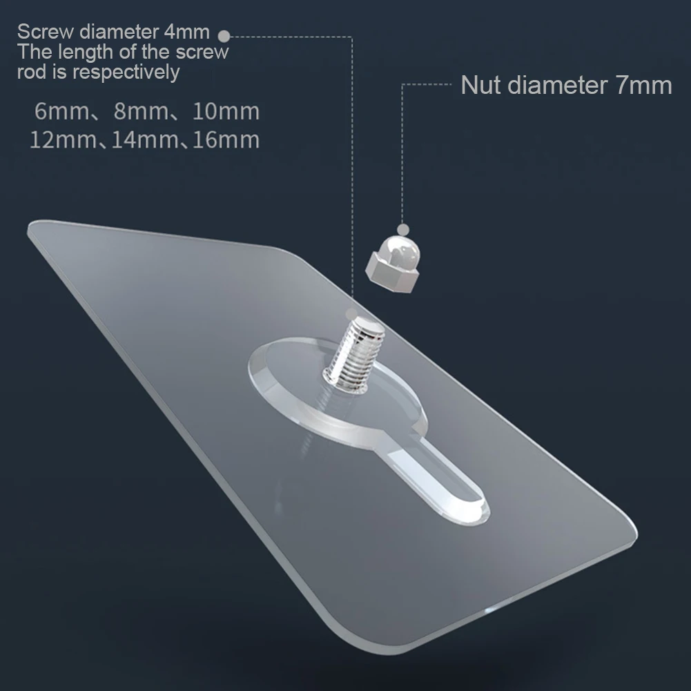 1 pcs No Punch Strong Adhesive PVC Wall Hook Screw Kitchen Bathroom Bracket Fixed Nail Hot Unique