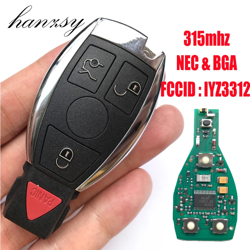 3 + 1/4 кнопки 315 МГц дистанционный ключ для Mercedes C280 C240 C230 C32 AMG C Class Kompressor 2000 2001 2002 2003