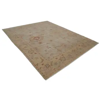 

247x305 Cm Beige Handmade Oushak Rug-8x10 Ft
